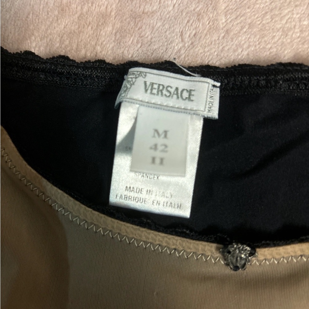 Vintage VERSACE see through t shirt black and grey - Picture 2 of 2